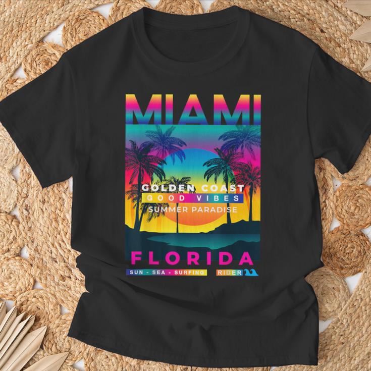 I Love Miami Miamiibes Illustration Graphic s Tシャツ 高齢者への贈り物