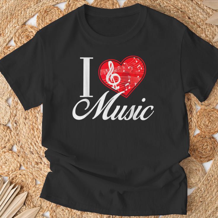 I Love Music D001-0095A Tシャツ 高齢者への贈り物