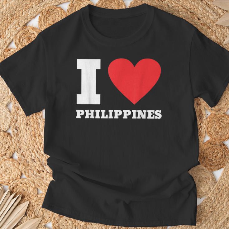 I Love Philippines I Heart Philippines 家族旅行 Tシャツ 高齢者への贈り物
