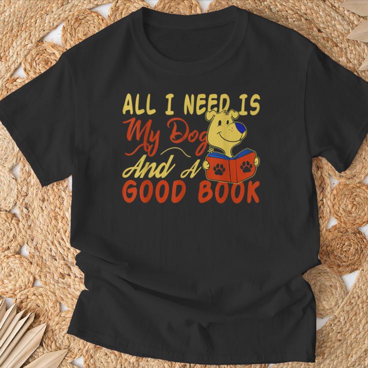 i Love Reading Apparel All i Need Is My Dog And a Good Book Men Women T-Shirt Gifts for Old Men i Love Reading Apparel All i Need Is My Dog And a Good Book Men Women T-Shirt Gifts for Old Men