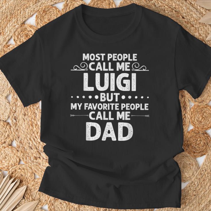 Luigi Nome Regalo Divertente Per La Festa Del Papà Maglietta Regalos para ancianos