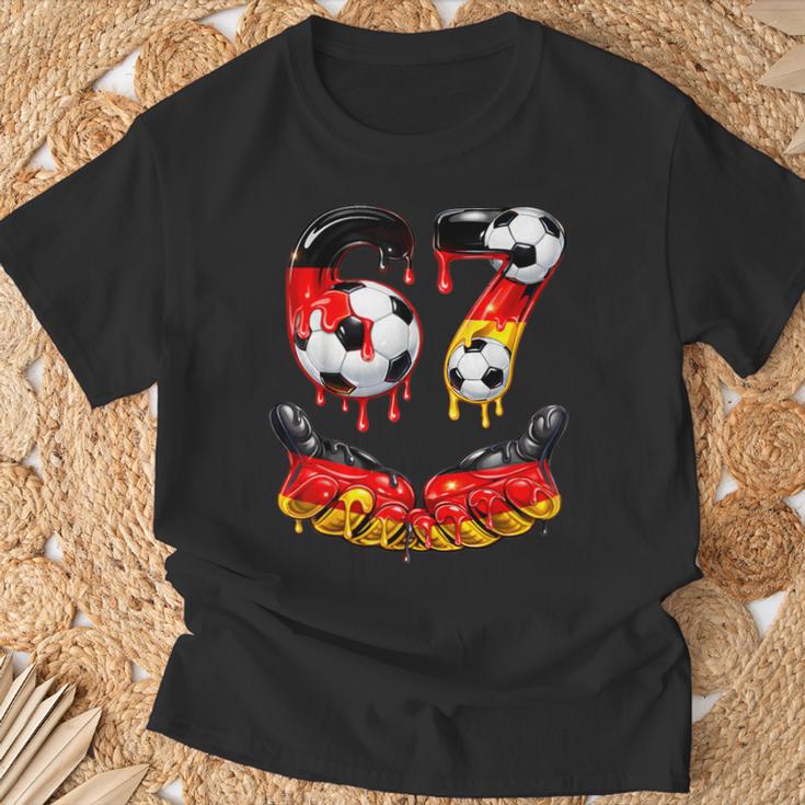 Lustiges Fußball 67 Meme Für Jungen Kinder 67 Ixeven 67 T-Shirt Geschenke für alte Männer