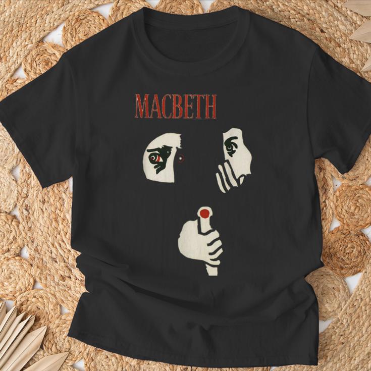 Macbeth William Shakespeare Vintage Book Cover T-Shirt Gifts for Old Men