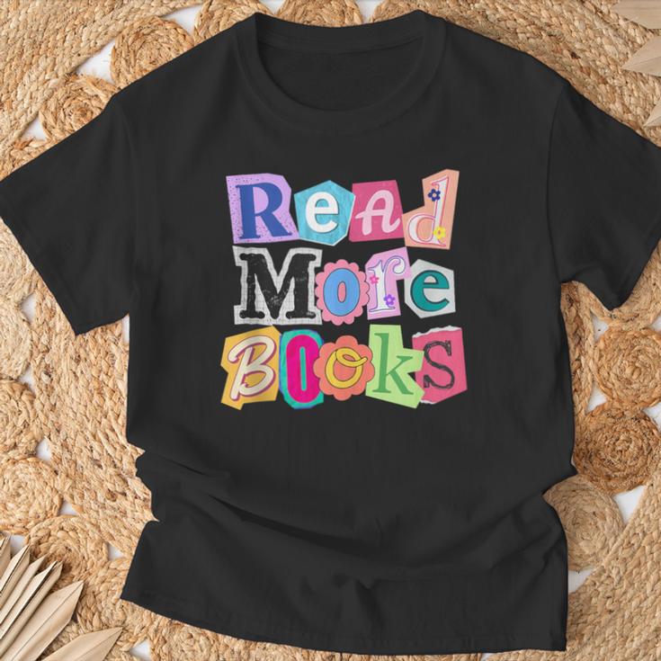 Magazine Letters Read More Books T-Shirt Gifts for Old Men