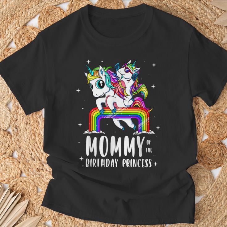 Mamá La Princesa De Cumpleaños Unicornio Mamá Camiseta unisex Regalos para ancianos