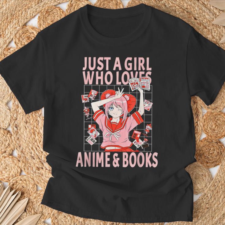 Manga Anime Stuff Just A Girl Who Loves Anime And Books T-Shirt Gifts for Old Men Manga Anime Stuff Just A Girl Who Loves Anime And Books T-Shirt Gifts for Old Men