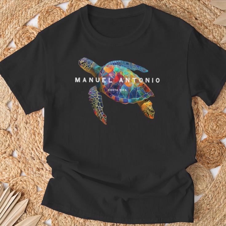 Manuel Antonio コスタリカ ティー ビーチ サーフ バケーション ウミガメ Tシャツ 高齢者への贈り物