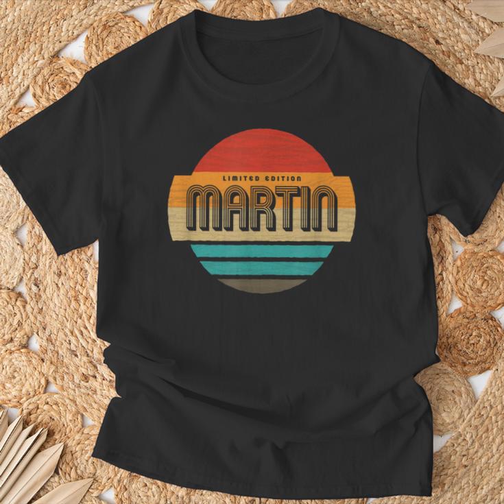 Martin 名称 レトロ・ヴィンテージ・サンセット 限定版 Tシャツ 高齢者への贈り物