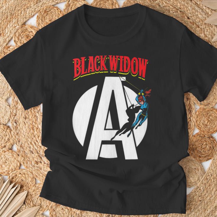 Marvel Avengers Retro Widow Comic Book T-Shirt Gifts for Old Men