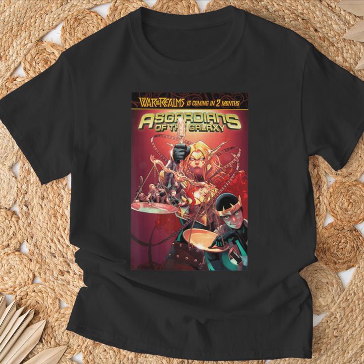 Marvel Comixology Asgardians Of The Galaxy Comic Book Cover T-Shirt Gifts for Old Men