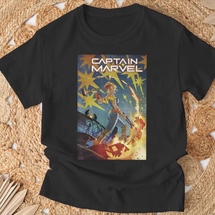 Marvel Comixology Captain Marvel She-Hulk Comic Book Cover T-Shirt Gifts for Old Men Marvel Comixology Captain Marvel She-Hulk Comic Book Cover T-Shirt Gifts for Old Men