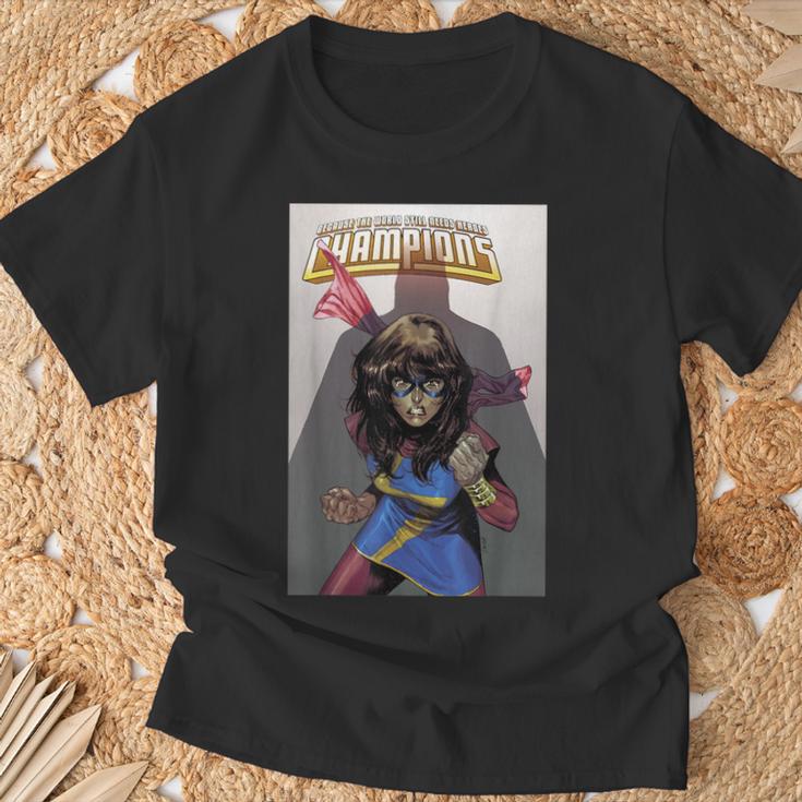 Marvel Comixology Champions Ms Marvel Comic Book Cover T-Shirt Gifts for Old Men