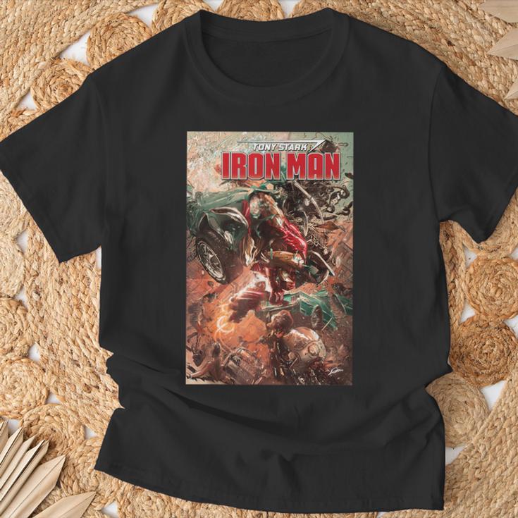 Marvel Comixology Iron Man Stark Realities Comic Book Cover T-Shirt Gifts for Old Men
