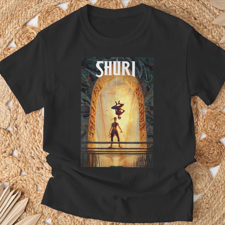 Marvel Comixology Shuri And Spider-Man Comic Book Cover T-Shirt Gifts for Old Men