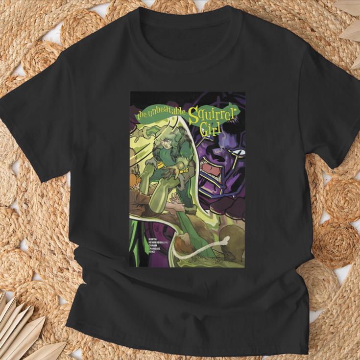 Marvel Comixology Squirrel-Girl And Kang Comic Book Cover T-Shirt Gifts for Old Men