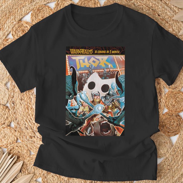 Marvel Comixology Thor Theater Comic Book Cover T-Shirt Gifts for Old Men Marvel Comixology Thor Theater Comic Book Cover T-Shirt Gifts for Old Men