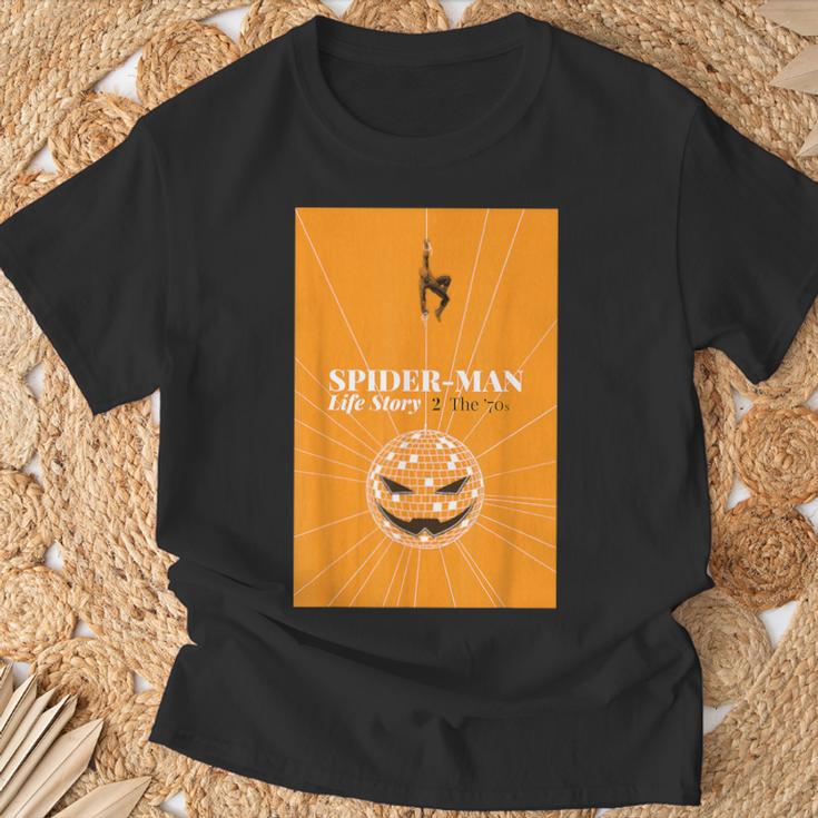 Marvel Spider-Man Life Story The 70's Comic Book Cover T-Shirt Gifts for Old Men