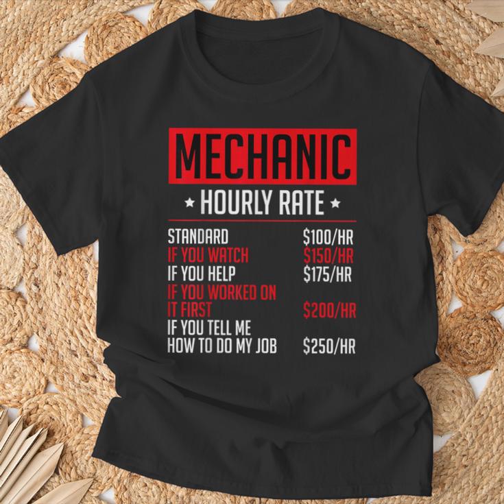 Mechanics Auto Mechanics メカニック 時給 カーメカニック Tシャツ 高齢者への贈り物