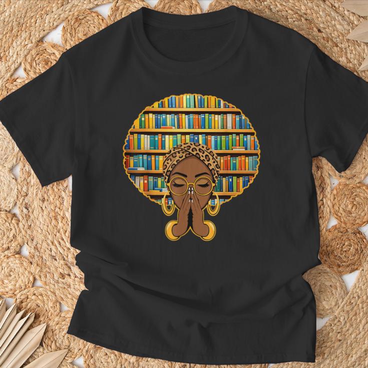 Melanin Afro Women Girl Book Librarian History African T-Shirt Gifts for Old Men Melanin Afro Women Girl Book Librarian History African T-Shirt Gifts for Old Men