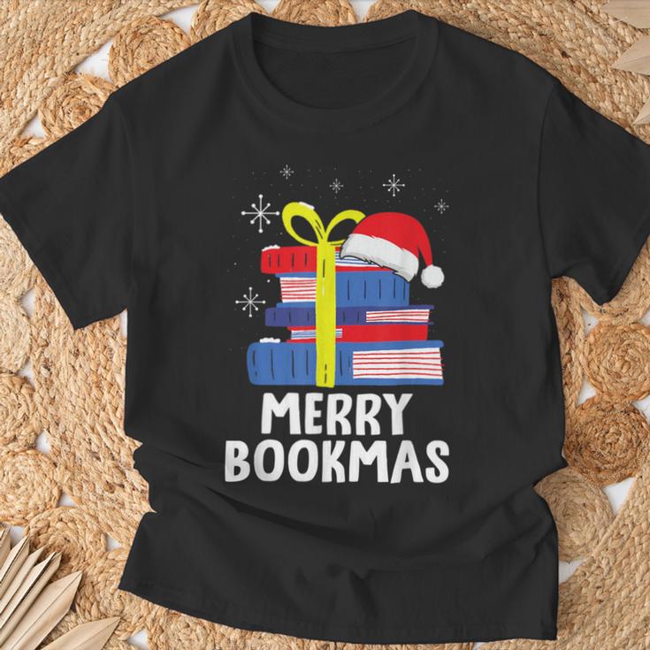 Merry Bookmas Christmas Bookworm Xmas Book Lover Reading T-Shirt Gifts for Old Men Merry Bookmas Christmas Bookworm Xmas Book Lover Reading T-Shirt Gifts for Old Men