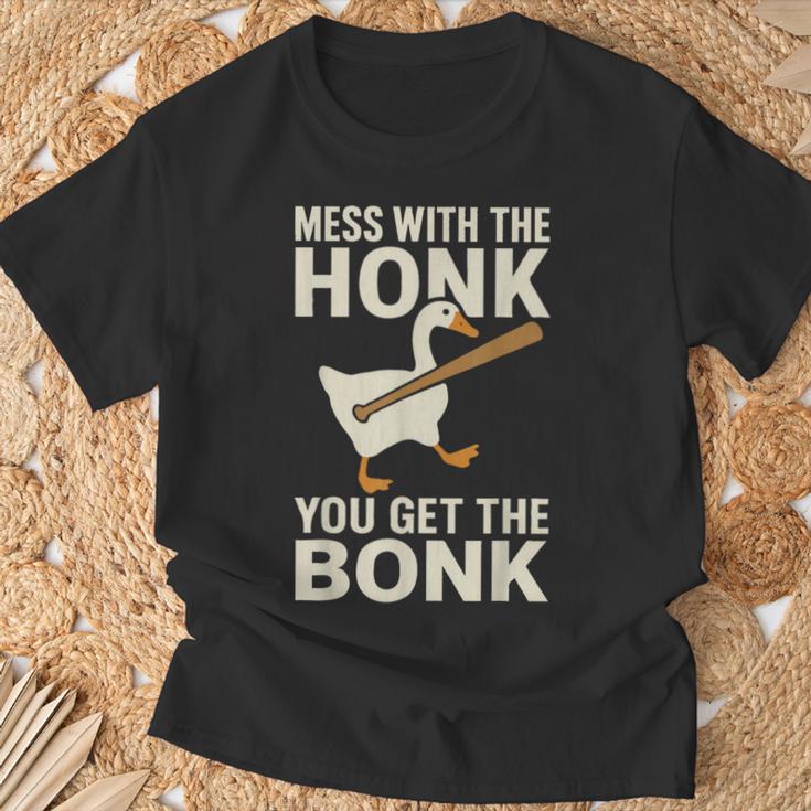 Mess With The Honk You Get The Bonk Tシャツ 高齢者への贈り物