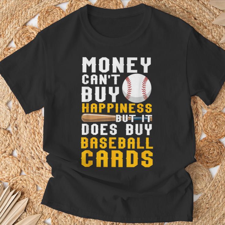 Money Can Buy 野球カード 面白い野球愛好家ファン Tシャツ 高齢者への贈り物
