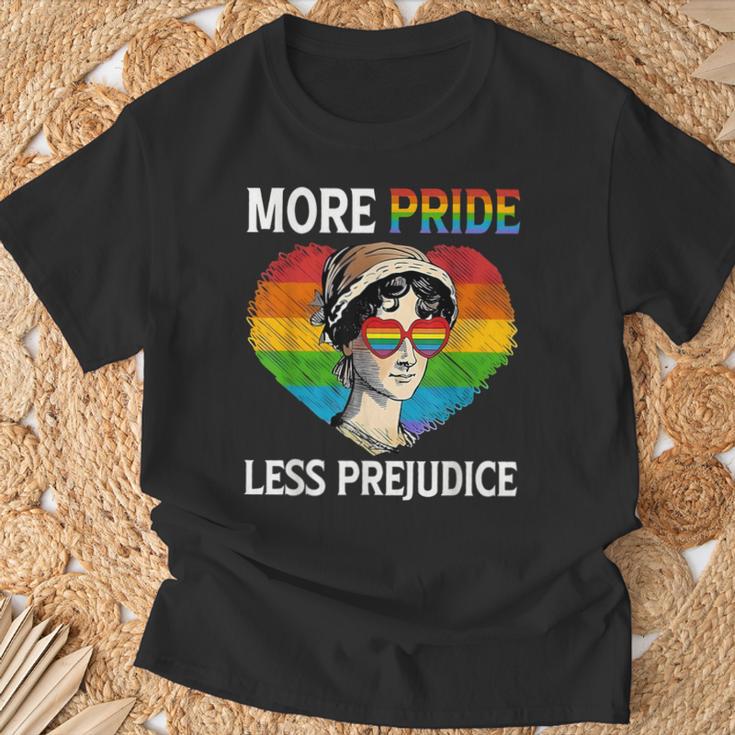 More Pride Less Prejudice Pride Month Lgbtq ゲイ レズビアン Tシャツ 高齢者への贈り物