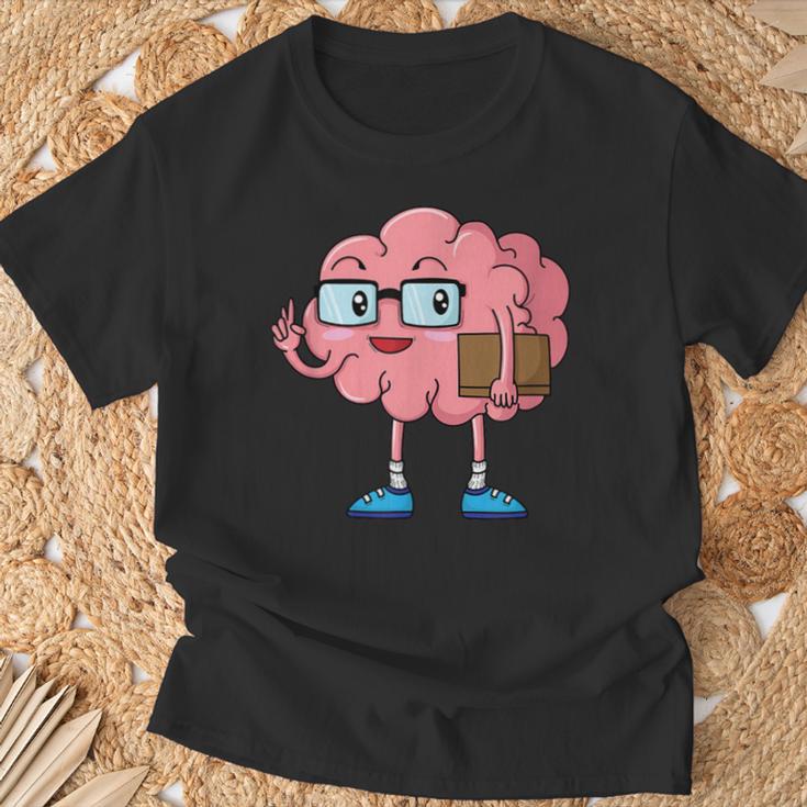 Nerd Brain With Book And Glasses T-Shirt Gifts for Old Men Nerd Brain With Book And Glasses T-Shirt Gifts for Old Men
