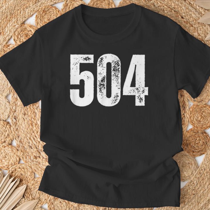 New Orleans 504 Area Code Tシャツ 高齢者への贈り物