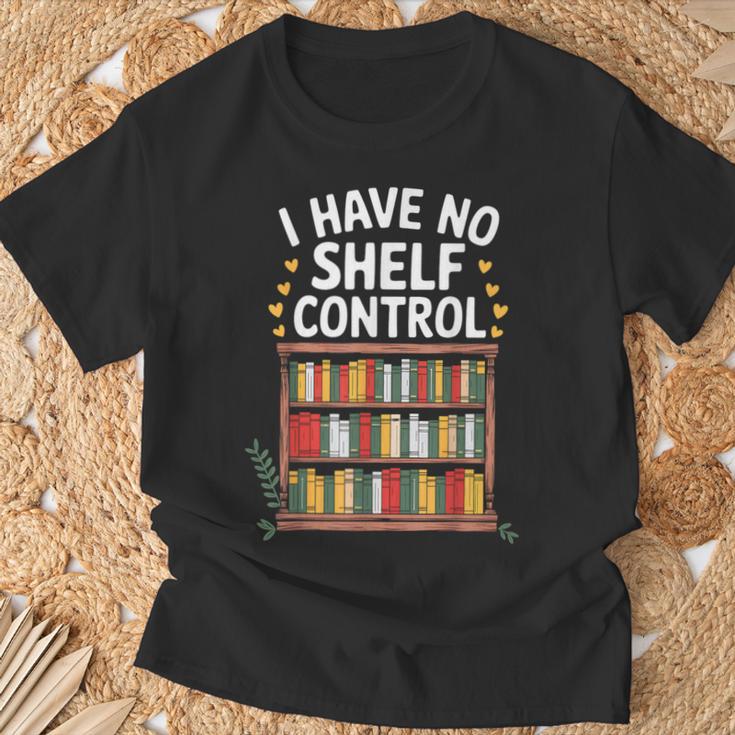 I Have No Shelf Control Book Lover Reading T-Shirt Gifts for Old Men