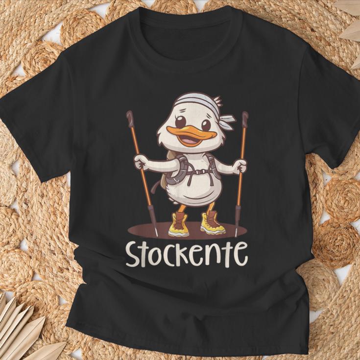 Nordic Walking Mit Humor Lustigetockente T-Shirt Geschenke für alte Männer