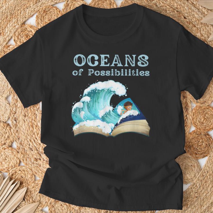 Oceans Of Possibilities Book Waves Summer Reading 2022 For Men Women Kids T-Shirt Gifts for Old Men