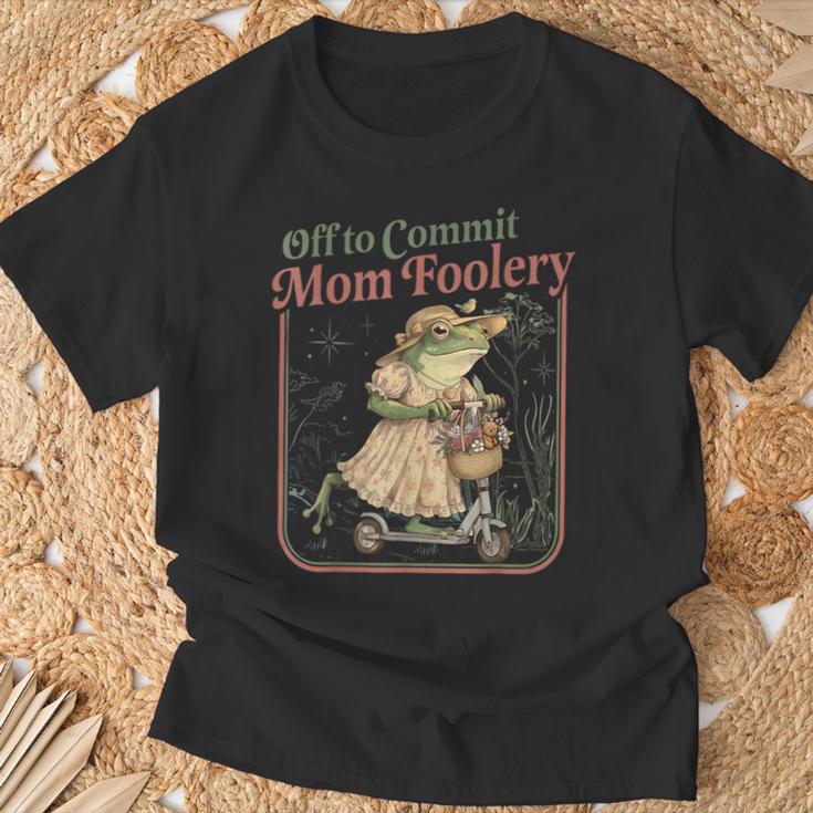 Off To Commit Mom Foolery Mama Frog Scooter Mother's Day T-Shirt Gifts for Old Men Off To Commit Mom Foolery Mama Frog Scooter Mother's Day T-Shirt Gifts for Old Men
