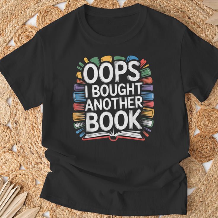 Oops I Bought Another Book Library Reader Bibliophile T-Shirt Gifts for Old Men