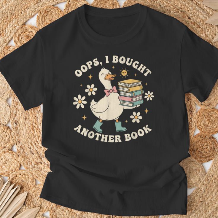 Oops I Bought Another Book Shirt Goose Reader T-Shirt Gifts for Old Men
