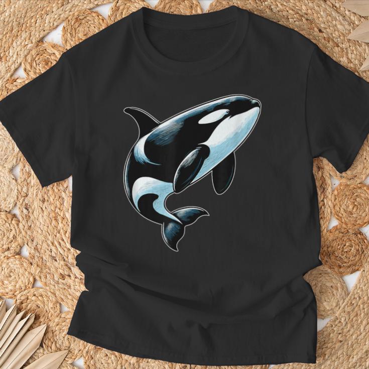 Orca シャツ オーシャン シャチ 恋人 男性 男の子 女の子 キッズ シャチ Tシャツ 高齢者への贈り物