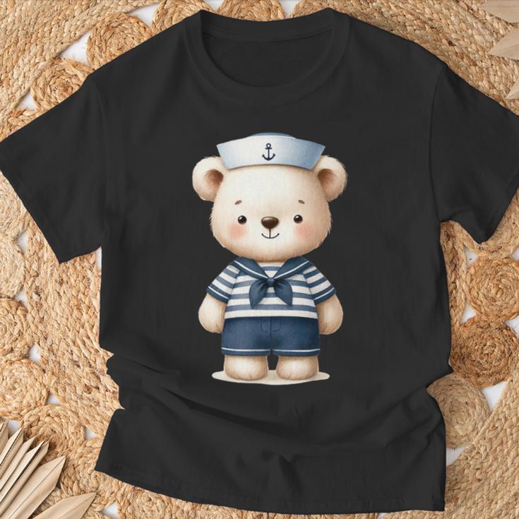 Oso Marinero Para Niños Niñas Niños Camiseta unisex Regalos para ancianos