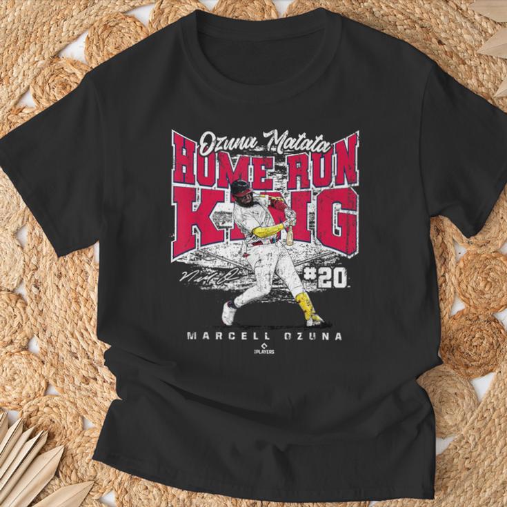 Ozuna Matata Home Run King Marcell Ozuna Atlanta Mlbpa Tシャツ 高齢者への贈り物