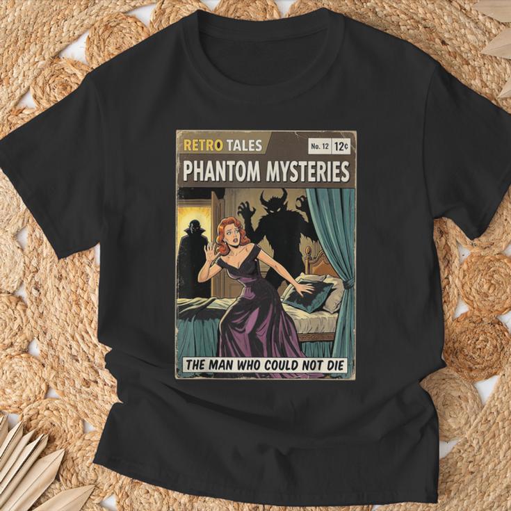 Phantom Mysteries Vintage Horror Comic Book Cover T-Shirt Gifts for Old Men Phantom Mysteries Vintage Horror Comic Book Cover T-Shirt Gifts for Old Men