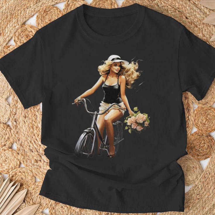 Pinup Girl 自転車 乗馬 サイクリスト ヴィンテージ Tシャツ 高齢者への贈り物