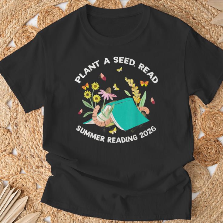 Plant a Seed Read Summer Reading 2026 Butterfly Book Floral T-Shirt Gifts for Old Men Plant a Seed Read Summer Reading 2026 Butterfly Book Floral T-Shirt Gifts for Old Men