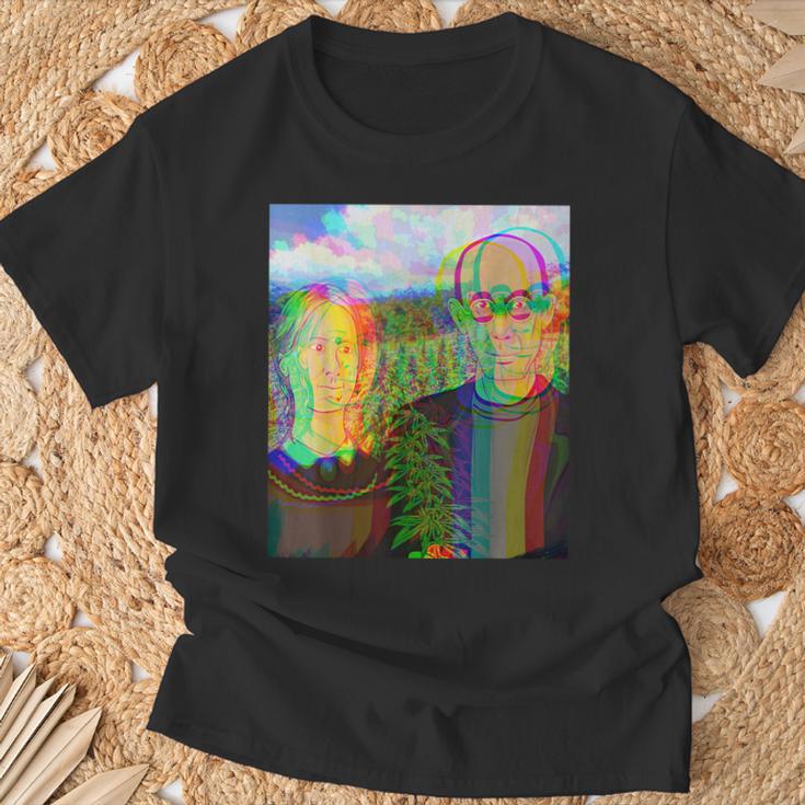 Pot Farmer 大麻 マリファナ トリッピーデザイン 420 ギフト Tシャツ 高齢者への贈り物