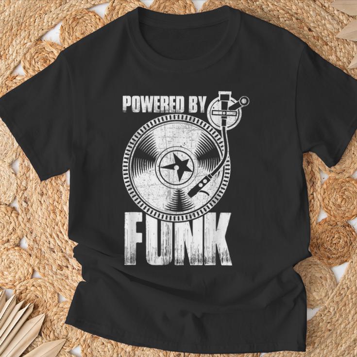 Powered By Funk Music 70年代 & 80年代 ビニール Tシャツ 高齢者への贈り物