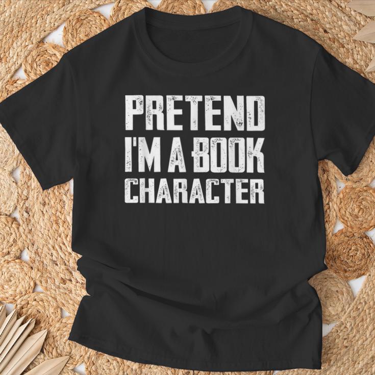 Pretend I'm A Book Character Easy Costume For Halloween T-Shirt Gifts for Old Men