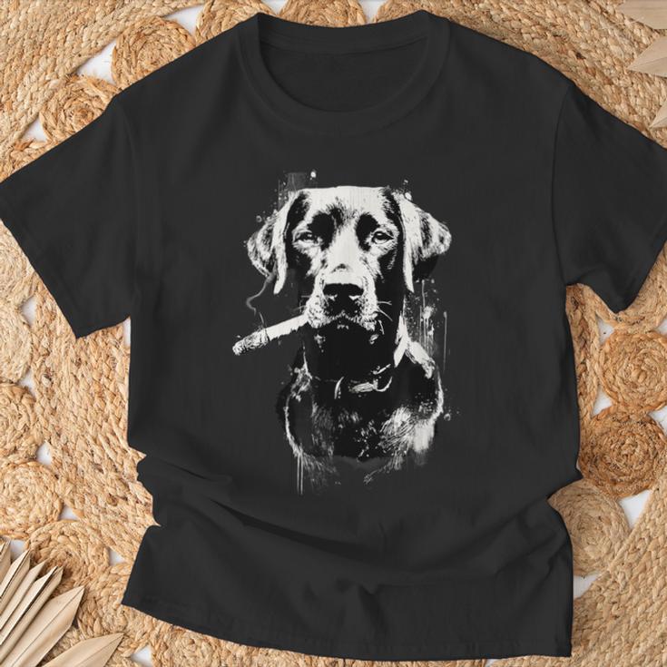 Proprietario Di Cane Labrador Per La Festa Del Papà Da Uomo Maglietta Regalos para ancianos