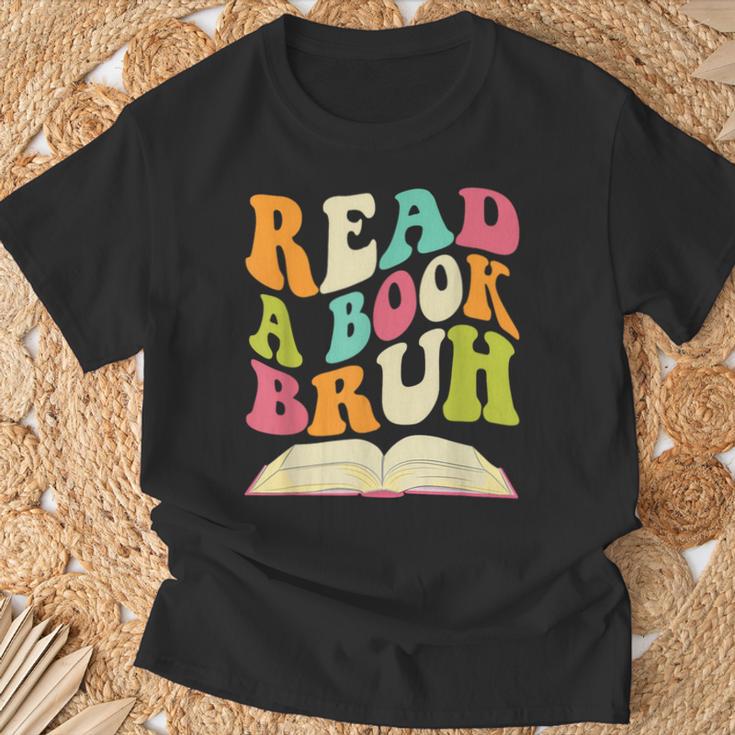 Read a Book Bruh English Teacher Groovy Retro Reading For Men Women T-Shirt Gifts for Old Men Read a Book Bruh English Teacher Groovy Retro Reading For Men Women T-Shirt Gifts for Old Men