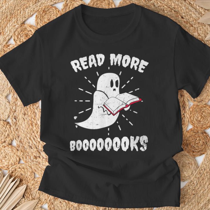 Read More Books Booooks Teacher Halloween For Men Women T-Shirt Gifts for Old Men