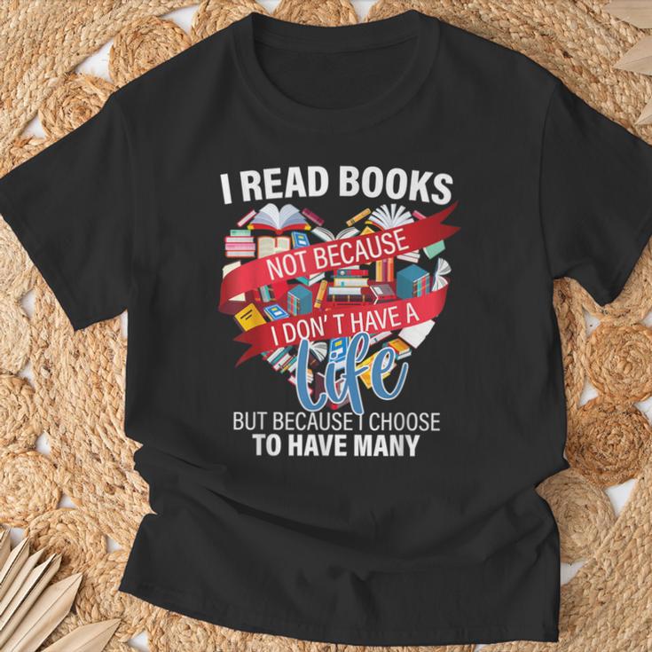 i Read Books Not Because i Don't Have a Life Reading Library T-Shirt Gifts for Old Men i Read Books Not Because i Don't Have a Life Reading Library T-Shirt Gifts for Old Men
