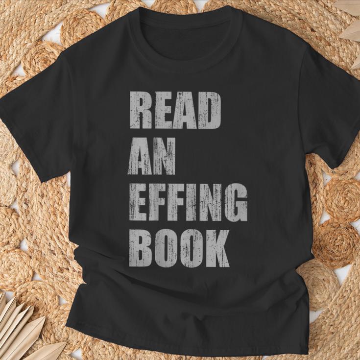 Read An Effing Book T-Shirt Gifts for Old Men