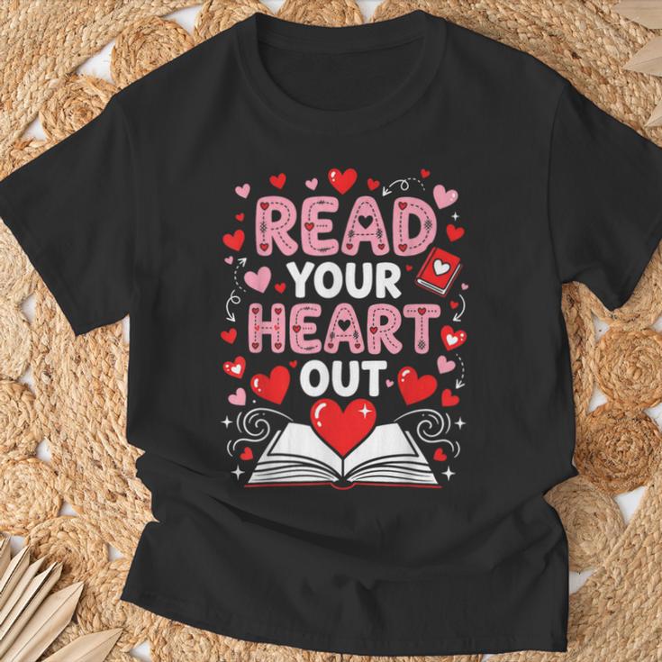 Read Your Heart Out Valentine Reading Book Lover Teacher T-Shirt Gifts for Old Men Read Your Heart Out Valentine Reading Book Lover Teacher T-Shirt Gifts for Old Men